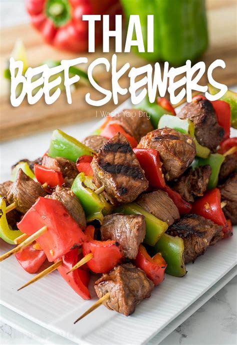 Thai Beef Skewers Recipe Beef Skewers Thai Beef Beef