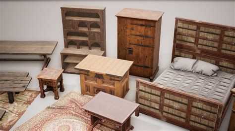 ArtStation - Medieval - VOL 9 - Castle Furniture | Game Assets