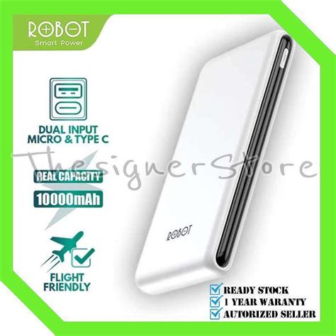 Promo Robot Rt Powerbank Mah A Dual Input Port Type C