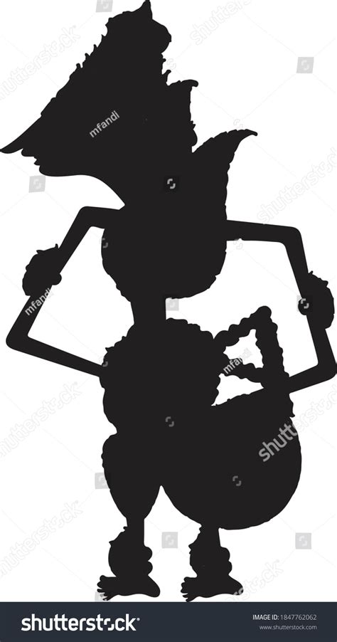 Vector Kresna Wayang Silhouette Style Stock Vector (Royalty Free) 1847762062 | Shutterstock