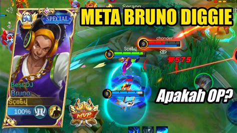 Meta Bruno Diggie Apakah OP Build Top 1 Global Bruno Mobile