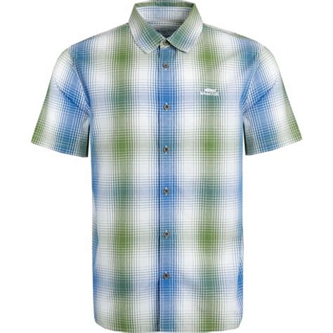 Weird Fish Mens Big Size Graph Check Cotton Casual Short Sleeve Shirt