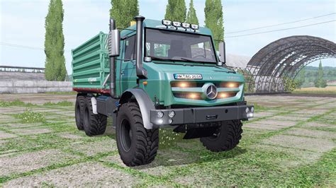 Mercedes Benz Unimog U 5023 6x6 Tipper V1 1 Para Farming Simulator 2017