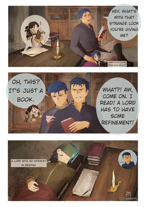 Drawing my favorite castle quotes pt 1: B!Hector is a well-read lord (B!Ephraim is not) : r ...