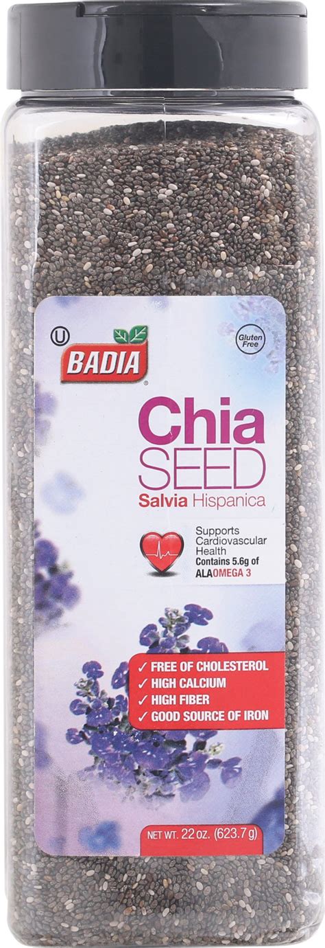 Badia Edible Whole Chia Seeds Good Source Of Fiber And Calcium 14 Lb