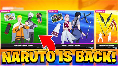 Naruto Skin Return Release Date In The Fortnite Item Shop Naruto Skin Coming Back Soon Youtube