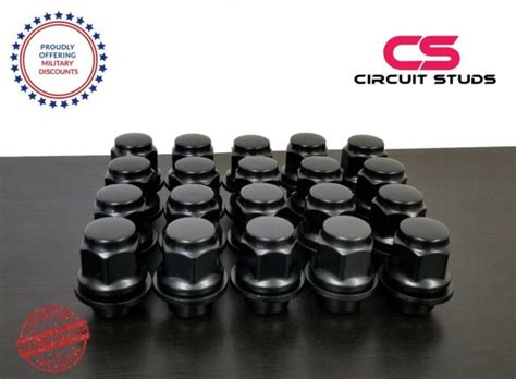 Black Lug Nuts Oem Replacement 12x125 Thread Pitch For Nissan Altima