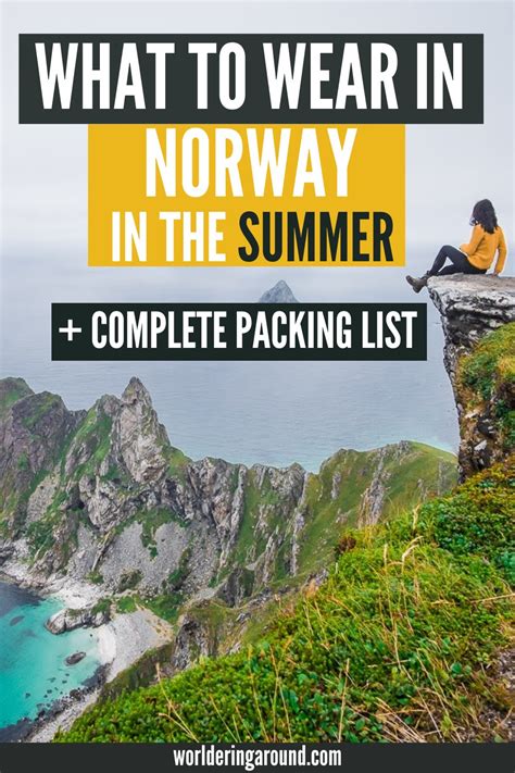 What To Wear And Pack For Norway In The Summer Packing List