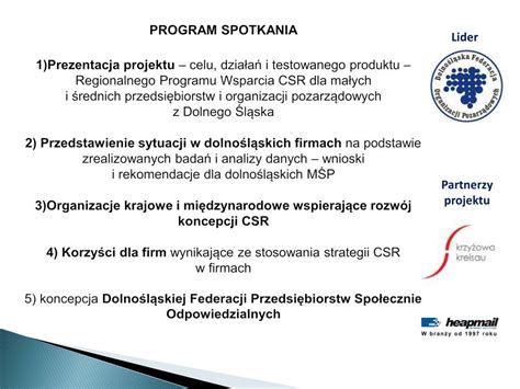 Ppt Wsp Praca Mi Dzysektorowa Projekt Na Rzecz Odpowiedzialnego