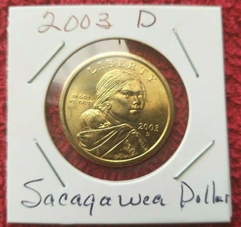 D Brilliant Uncirculated Business Strike Sacagawea Dollar Coin