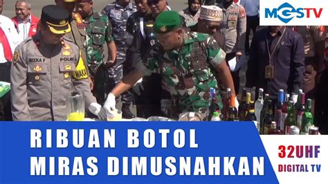 Jelang Nataru Ribuan Miras Di Musnahkan Polres Sukabumi Youtube