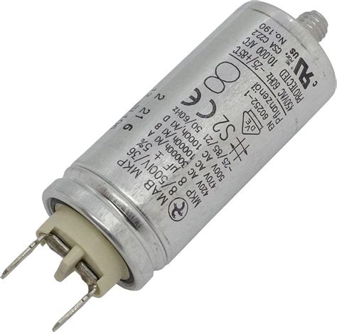 Lumonic Condensateur de démarrage Hydra MKP 500 8 A incl fiche 6 3x0