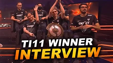 TI11 WINNER INTERVIEW Tundra The International 2022 YouTube