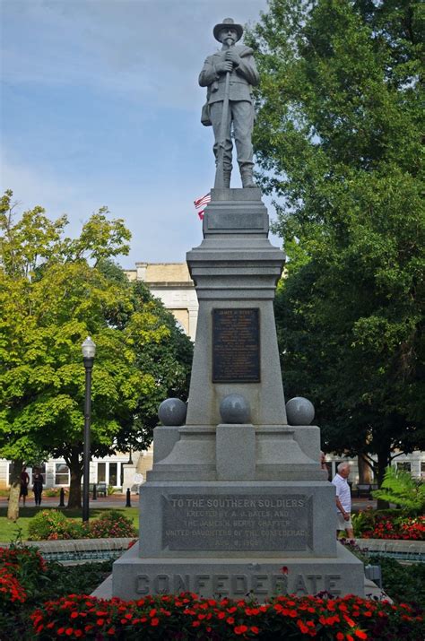 The Confederate Statute Bentonville Square Benton County Arkansas