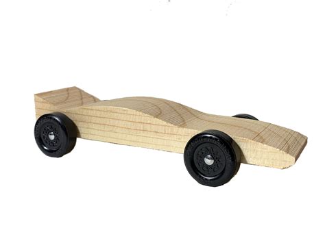 Pre Cut Mustang Pinewood Derby Car Body With Weight Holes Fast Etsy