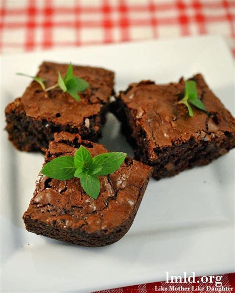 Chocolate Mint Brownies - Like Mother, Like Daughter