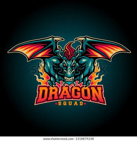 Dragon Mascot Logo Vector Stock Vector (Royalty Free) 1318879238 | Shutterstock