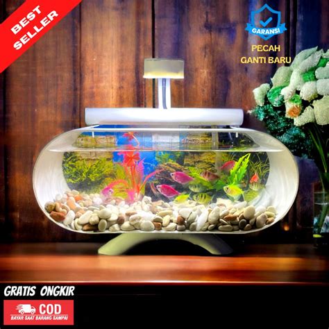 Jual Termurah Aquarium Mini Aquarium Akrilik Set Plus Mesin