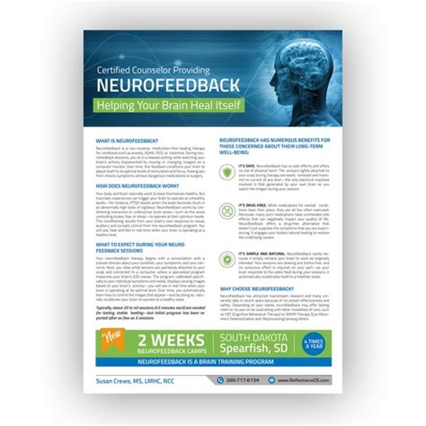 Neurofeedback Flyer Postcard Flyer Or Print Contest