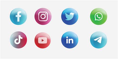 conjunto de más popular social medios de comunicación logotipos