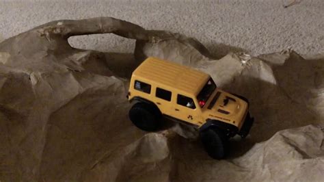 Crawling My Axial Scx Jeep Jlu Rubicon On Home Made Mountain