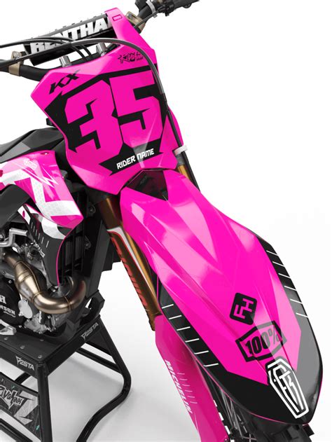 Kawasaki Raider Pink Kit Rival Ink Design Co