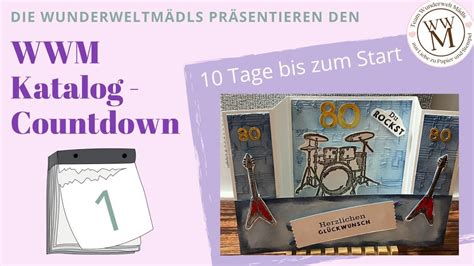 Wwm Katalogstart Du Rockst Pop Up Karte Stampin Up Countdown