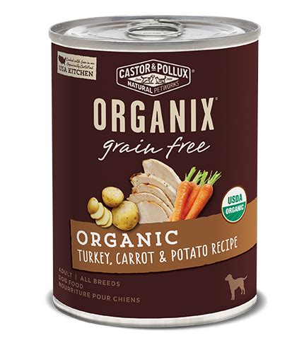 Castor & Pollux ORGANIX Grain Free Organic Turkey, Carrot & Potato ...