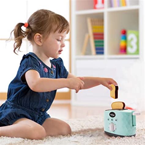 Infunbebe Kids Kettle and Toaster Toy Electronic Pretend Play Kitchen ...