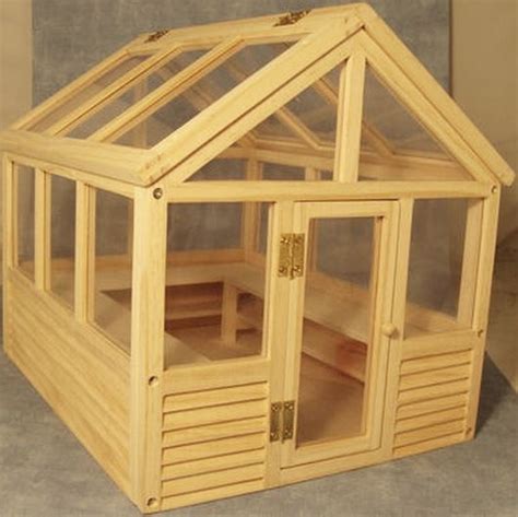 Greenhouse 1 12 Scale For Dolls House Garden Dollhouse Conservatory