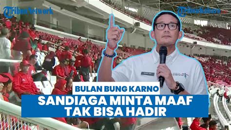 Diundang Pdip Di Acara Puncak Bulan Bung Karno Sandiaga Uno Minta