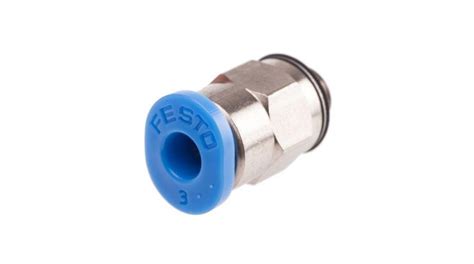 QSM M5 3 Festo QS Series Straight Threaded Adaptor M5 Male To Push