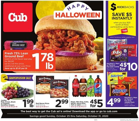 Cub Foods Halloween Weekly Ad Circular Valid