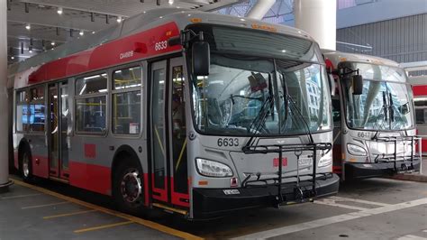 Sf Muni 2017 New Flyer Xde60 6633 On Route 38r Geary Rapid Youtube