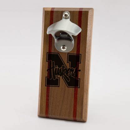 Nebraska Cornhuskers Magnetic Bottle Opener Rockford Woodcrafts