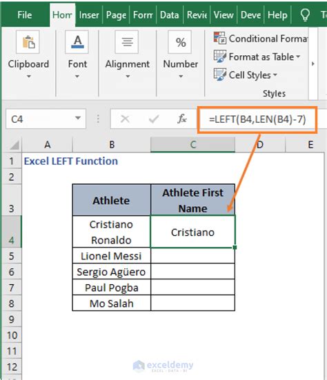 How to use LEFT function in Excel (4 Examples) - ExcelDemy