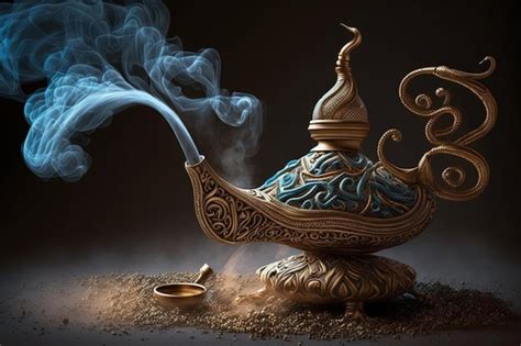 Premium AI Image | Genie from the lamp Genie coming out of the magic ...
