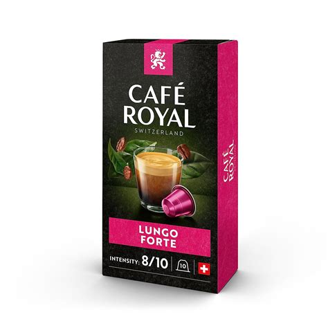 Café Royal Lungo Forte 100 Kapseln für Nespresso Kaffee Maschine 8 10