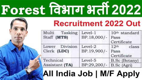 Forest Department Recruitment Permanent Govt Jobs Oct