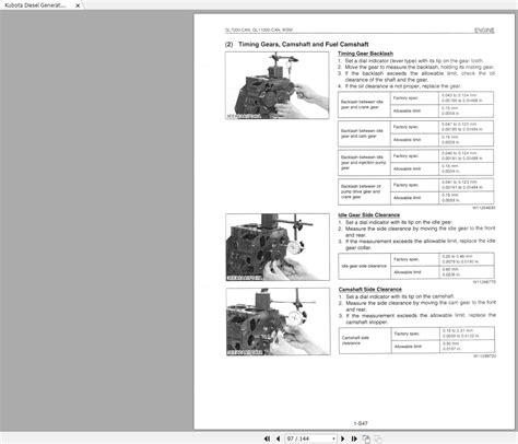 Kubota Gl7000 Can Gl11000 Can Diesel Generator Workshop Manual