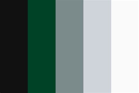 British Racing Green Meets Tarmac Grey Color Palette