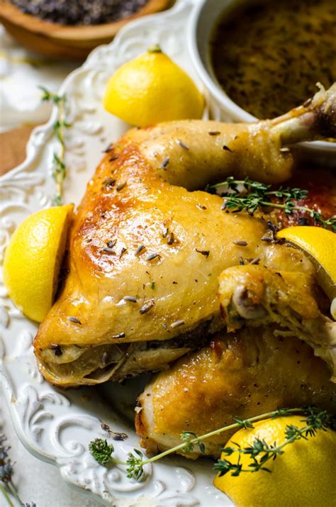 Sweet Lavender Chicken With Lemon Food Above Gold