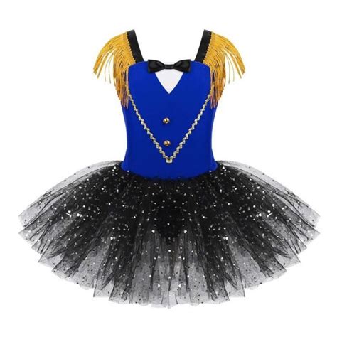 Iixpin Enfant Fille Déguisement Monsieur Loyal Tutu Robe Danse