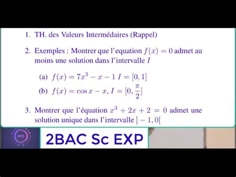 Th Or Me Des Valeurs Interm Diaires Cas P K Rappel Du Th Exemples