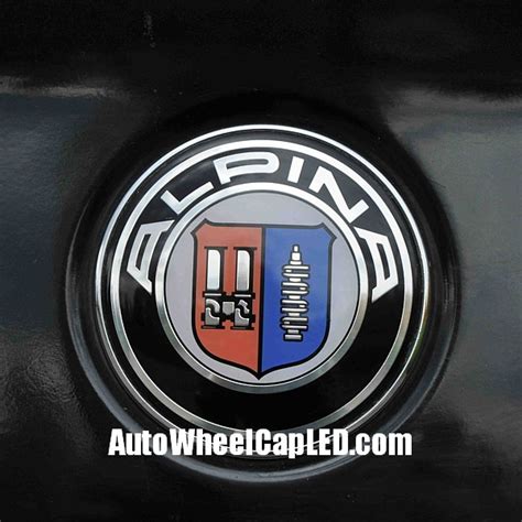 Bmw Alpina 7pcs Emblems 82mm Hood 74mm Trunk 68mm Wheel Center Caps 45mm Steering Wheel Horn