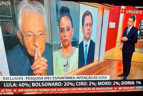 Caiu Na Rede Jornalistas Da GloboNews Ao Verem Pesquisa Lula