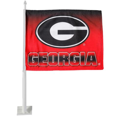 Georgia Bulldogs Ombre Car Flag