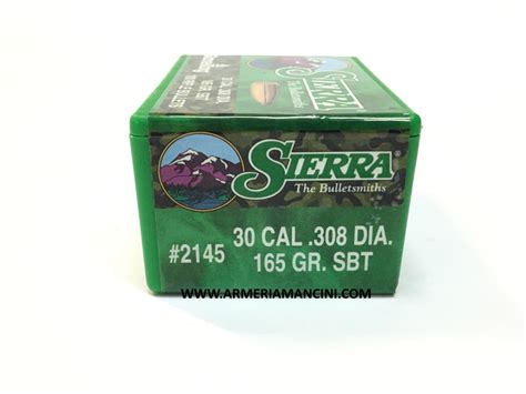 Palle Sierra Gameking Cal 30 Gr 165 SBT Sierra Gamek Cal 30 Gr 165