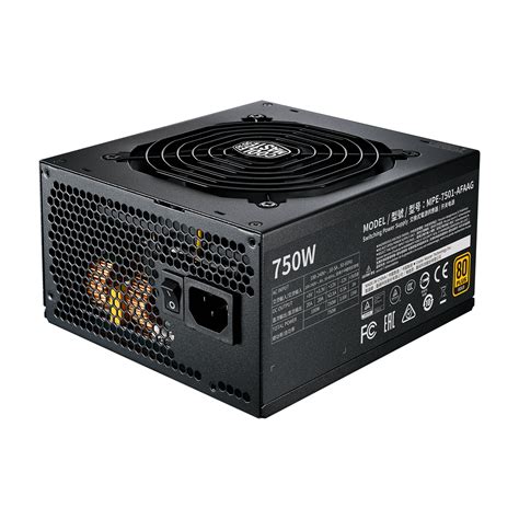 Cooler Master MWE Gold 750W V2 Full Modular 80+ GOLD ATX Power Supply ...