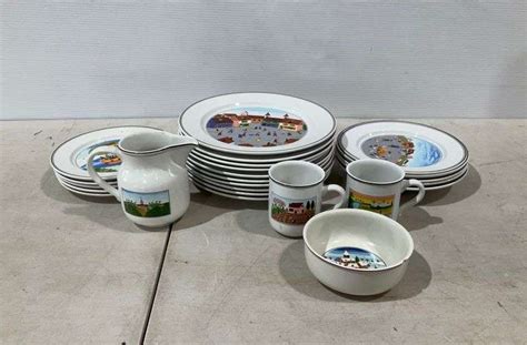 Set Of Villeroy And Boch China Luxembourg Variety Of Patterns Bowl